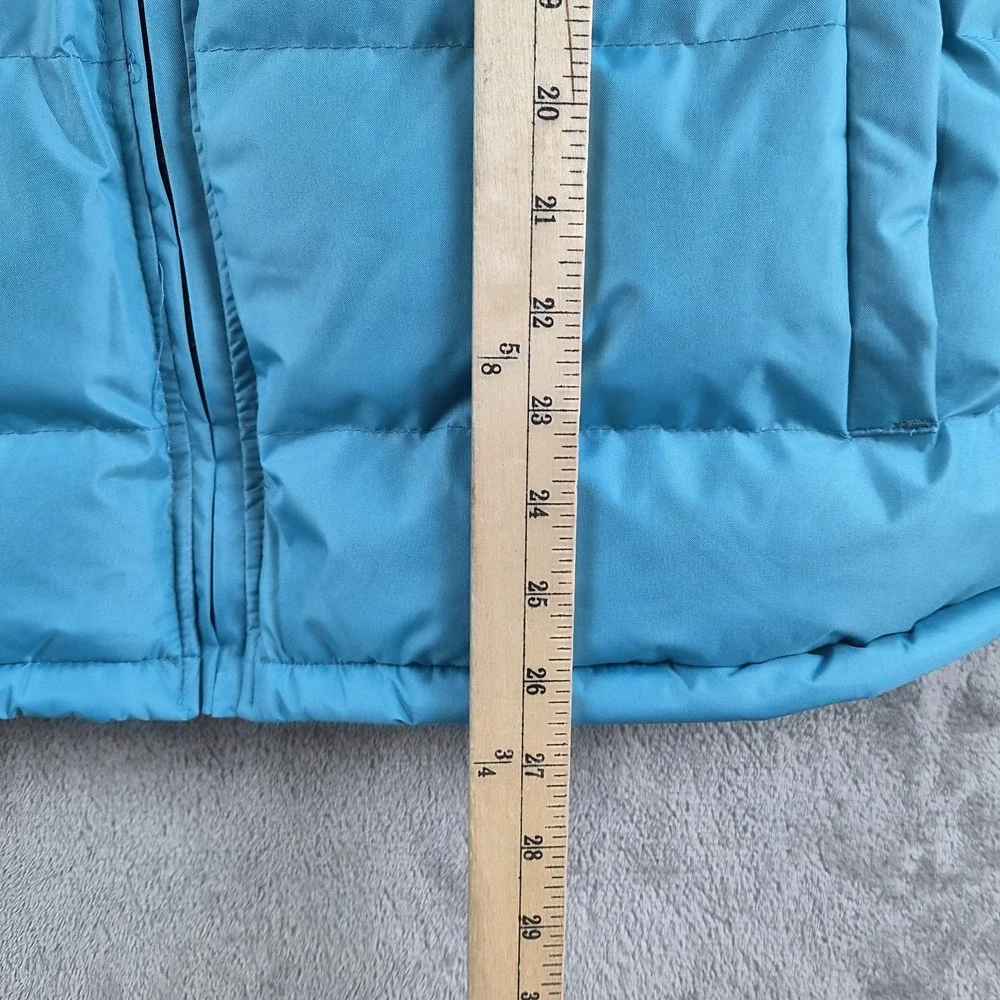B R Fashion Wear Puffer Vest Mens Medium Blue Full Zip Sleeveless Outdoor Hiking